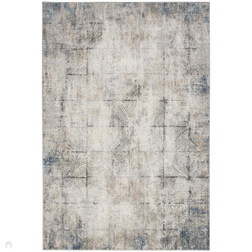 Calvin Klein CK022 Infinity IFN03 Modern Abstract Grid Distressed Shimmer Hi-Low Textured Polyester Low Profile Short Pile Stone Grey/Ivory/Beige/Taupe/Charcoal Grey/Midnight Blue/Cream Rug-Calvin Klein-Rug Love - The Most Loved Rug Store